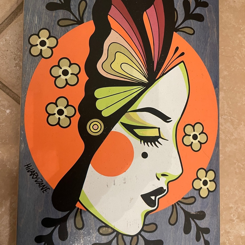 BIRDHOUSE LIZZIE ARMANTO PRO BUTTERFLY COMPLETE SKATEBOARD 8" HILARY JANE ART